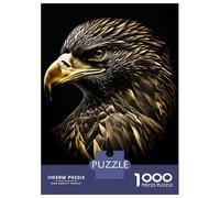 Rompecabezas De 1000 Piezas para Adultos The Gold Black Eagle Rompecabezas para Adultos Juego Familiar Difícil Difícil Y Desafiante 38x26cm/1000pcs