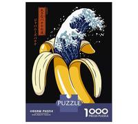 Rompecabezas De 1000 Piezas para Adultos The Great Wave of Banana Rompecabezas para Adultos Juegos Relajantes Difícil Oferta Difícil como Regalo para Toda La Familia 70x50cm/1000pcs