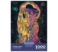 Rompecabezas De 1000 Piezas para Adultos The Kiss Celestial Fantasy Art Nouveau Rompecabezas para Adultos Juegos Relajantes Análisis Y Lógica Oferta como Regalos para Toda La Familia 70x50cm/1000pcs