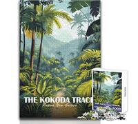 Rompecabezas de 1000 Piezas para Adultos, The Kokoda Track, Papúa Nueva Guinea Juego Educativo Familiar Corte de precisión Regalo de cumpleaños Tamaño: 38x52cm