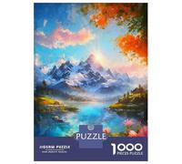 Rompecabezas De 1000 Piezas para Adultos The Lake at Sunset Rompecabezas para Adolescentes Juego Familiar Desafío Difícil Gran Regalo para Jugar 52x38cm/1000pcs