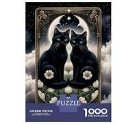 Rompecabezas De 1000 Piezas para Adultos The Lovers Tarot Card Rompecabezas Juego De Ingenio Carrera De Velocidad De Manos Interacción Entre Padres E Hijos 38x26cm/1000pcs