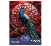 Rompecabezas De 1000 Piezas para Adultos The Peacock in Bloom Rompecabezas para Adultos Juego De Ingenio Regalos para Mujeres Regalos De Cumpleaños 70x50cm/1000pcs