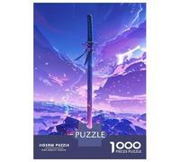 Rompecabezas De 1000 Piezas para Adultos The Purple Shock Blade Rompecabezas para Adultos Juegos Relajantes Que Mejoran La Memoria Diversión En Casa Actividades, 70x50cm/1000pcs