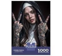 Rompecabezas De 1000 Piezas para Adultos The Rebel Nun Rompecabezas para Adultos Juegos De Relajación Desafío Difícil Ayuda A Ejercitar El Cerebro 70x50cm/1000pcs