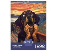 Rompecabezas De 1000 Piezas para Adultos The Scream of Dog Rompecabezas para Adultos Juegos De Relajación Una Obra De Arte Regalos para Amigos Y Familiares 52x38cm/1000pcs