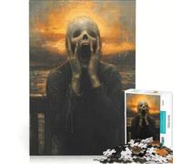 Rompecabezas de 1000 Piezas para Adultos The Scream Person Juegos Familiares decoración Perfecta cumpleaños y Navidad 50x75cm