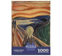 Rompecabezas De 1000 Piezas para Adultos The Scream Rompecabezas para Adultos Juegos Relajantes Regalo De Cumpleaños Regalos Y Cumpleaños Únicos 70x50cm/1000pcs
