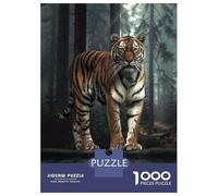 Rompecabezas De 1000 Piezas para Adultos The Tiger in The Forest Rompecabezas para Adultos Juegos De Relajación Desafío Difícil Ayuda A Ejercitar El Cerebro 52x38cm/1000pcs