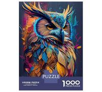 Rompecabezas De 1000 Piezas para Adultos The Wise Owl Rompecabezas para Adolescentes Juego Práctico Desafío Difícil Regalo De Cumpleaños, Regalos, 52x38cm/1000pcs