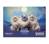Rompecabezas De 1000 Piezas para Adultos Three Ragdoll Cats Rompecabezas para Adultos Juguetes Antiestrés Decoración Perfecta Cumpleaños Y Navidad 70x50cm/1000pcs