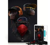 Rompecabezas de 1000 Piezas para Adultos, Three Wise Swag, Flawless Fit Art, Juego Mental, Regalo, Juego Lento, Arte de Pared navideño (38x52cm)