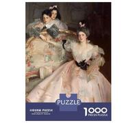 Rompecabezas De 1000 Piezas para Adultos Three Women in A Gilded Room Rompecabezas para Adultos Juego De Ingenio Decoración Perfecta Regalos De Cumpleaños Y Únicos 52x38cm/1000pcs