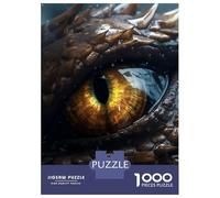 Rompecabezas De 1000 Piezas para Adultos Thunder Dragons Topaz Eye Rompecabezas para Adultos Juegos Divertidos Corte De Precisión Actividades Divertidas En Casa, 52x38cm/1000pcs