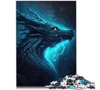 Rompecabezas de 1000 piezas para adultos Thunder Forest Dragon Juguetes Anti-Stress 10.27" x 14.96" Decoración perfecta para adolescentes de 14 años y mayores