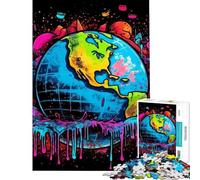 Rompecabezas de 1000 Piezas para Adultos Tierra frágil Tellus Rompecabezas Familiar para Adultos Mejora la Memoria Gran Regalo para los Amantes de los Juegos (tamaño 50x75cm)