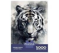 Rompecabezas De 1000 Piezas para Adultos Tiger Beauty Watercolor Rompecabezas para Adultos: Análisis Práctico del Juego Y Lógica, Toda La Familia 38x26cm/1000pcs