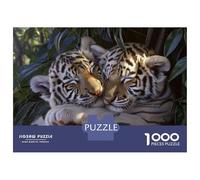 Rompecabezas De 1000 Piezas para Adultos Tiger Cubs Playing in Jungle Rompecabezas para Adolescentes Juego Práctico Desafío Difícil Regalo De Cumpleaños, Regalos, 52x38cm/1000pcs