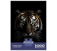 Rompecabezas De 1000 Piezas para Adultos Tiger Dark Gold Animal Rompecabezas para Adultos Juegos De Relajación Regalo De Cumpleaños Interacción Entre Padres E Hijos 52x38cm/1000pcs