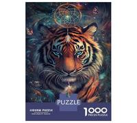 Rompecabezas De 1000 Piezas para Adultos Tiger Dreamcatcher Vision-1 Rompecabezas para Adultos Juguetes Antiestrés Desafío Difícil para Cumpleaños, Navidad 38x26cm/1000pcs