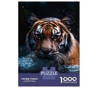 Rompecabezas De 1000 Piezas para Adultos Tiger Emerging from Water Rompecabezas para Adultos Juguete Decoración De Pared Decoración del Hogar Interacción Entre Padres E Hijos 70x50cm/1000pcs