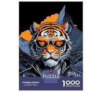 Rompecabezas De 1000 Piezas para Adultos Tiger Gangster Pop Art Rompecabezas para Adultos Juegos Familiares para La Diversión Familiar Regalo De Cumpleaños, Regalos, 52x38cm/1000pcs