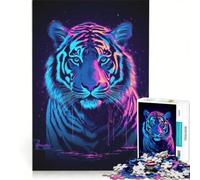 Rompecabezas de 1000 Piezas para Adultos Tigre de Sueños Lúcidos Juego Práctico Mejora la Memoria Colección de Artistas Bellas Artes 50x75cm