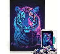 Rompecabezas de 1000 Piezas para Adultos Tigre de Sueños Lúcidos Juegos Educativos Análisis y Lógica Juego de Desafío Único 38x26cm