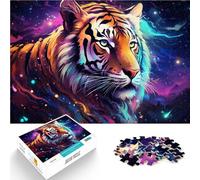 Rompecabezas de 1000 piezas para adultos, tigre en galaxia colorida para diversión familiar, regalos para amigos y familiares a partir de 14 años