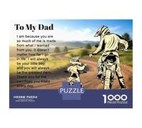 Rompecabezas De 1000 Piezas Para Adultos to My Dad Gift from Son Fathers Day Gift Father And Son Motocross Rompecabezas Para Adultos Juguetes De Bricolaje Análisis Y Lógica Regalos De Cumpleaños Y Úni