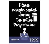 Rompecabezas De 1000 Piezas para Adultos Toilet Humor Remain Seated Rompecabezas para Adultos Juegos Relajantes para La Diversión Familiar Interacción Entre Padres E Hijos 52x38cm/1000pcs