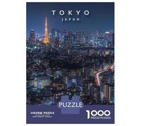 Rompecabezas De 1000 Piezas para Adultos Tokyo by Night Rompecabezas para Adultos Juguetes De Bricolaje Desafío Difícil Desafío Educativo 38x26cm/1000pcs
