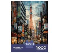 Rompecabezas De 1000 Piezas para Adultos Tokyo Urban Energy Japan Rompecabezas para Adultos Juegos Divertidos Análisis Y Lógica Regalos para Amigos Y Familiares 52x38cm/1000pcs
