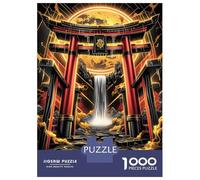 Rompecabezas De 1000 Piezas para Adultos Torii Waterfall Gate Rompecabezas para Adultos Juguetes Antiestrés Carrera De Velocidad Manual Interacción Entre Padres E Hijos 70x50cm/1000pcs