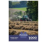 Rompecabezas De 1000 Piezas para Adultos Tractor Baling Hay in Field Rompecabezas para Adultos Juegos Relajantes Difícil Oferta Difícil como Regalo para Toda La Familia 52x38cm/1000pcs