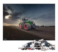 Rompecabezas de 1000 Piezas para Adultos: Tractor Fendt 1050 en el Campo. Rompecabezas de Madera para Adultos, decoración del hogar, Regalos navideños. 1000 Piezas (75 x 50 cm).