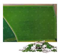 Rompecabezas de 1000 Piezas para Adultos: Tractor Visto Desde Arriba en el Campo. Rompecabezas de Papel Educativo y antiestrés. Medidas: 38 x 26 cm / 1000 Piezas.