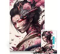 Rompecabezas de 1000 Piezas para Adultos Transfor Geisha Dragon Sharp Cut Craft Focus Game Gift Idle Time Game Christmas Scene Art (38x26cm)