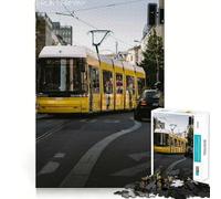 Rompecabezas de 1000 Piezas para Adultos Tranvía de Berlín,diseño de Bordes precisos,Juego de ingenio,Regalo Ideal para Pasar un rato Agradable,Regalo Divertido de Navidad (38x26cm)