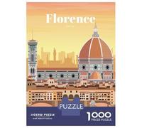 Rompecabezas De 1000 Piezas para Adultos Travel to Florence Rompecabezas De Juguete Decoración De Pared Una Obra De Arte Cumpleaños Y Navidad 70x50cm/1000pcs