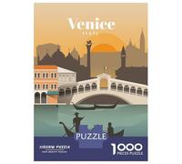 Rompecabezas De 1000 Piezas para Adultos Travel to Venice Rompecabezas para Adultos Juguete Decoración De Pared Difícil Regalo De Cumpleaños, Regalos, 38x26cm/1000pcs