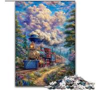 Rompecabezas de 1000 Piezas para Adultos: Tren en Movimiento Rompecabezas de 1000 Piezas para Adultos Un desafío para la Mente, una Noche de Juegos en Familia (tamaño 26x38cm)