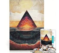 Rompecabezas de 1000 Piezas para Adultos: Triángulo Celestial, Juego Educativo, desafío difícil, fortalece el Amor Entre Parejas 50x75cm