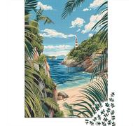 Rompecabezas De 1000 Piezas para Adultos Tropical Island Paradise-1 Rompecabezas Práctico Juego Decoración del Hogar Cumpleaños Y Navidad 52x38cm/1000pcs