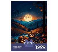 Rompecabezas De 1000 Piezas para Adultos Two Halloween Pumpkins Rompecabezas para Adultos Juegos Divertidos Pero Divertidos Y Humorísticos Desafiantes De Completar 52x38cm/1000pcs