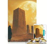 Rompecabezas de 1000 Piezas para Adultos: Un Astronauta Solitario descubre un Antiguo y mágico Stonehenge en un Misterioso Planeta Juguete Educativo, Ideal para Relajarse intelectualmente
