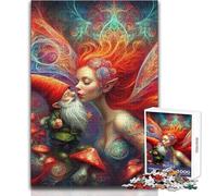 Rompecabezas de 1000 Piezas para Adultos: Un Beso de hechicera Diversión Familiar y Noche de Juegos Regalo Divertido y Divertido Tamaño 38x26cm