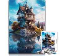 Rompecabezas de 1000 Piezas para Adultos, un Bonito Palacio para divertirse en Familia Regalo Divertido para Mayores de 14 años (tamaño 38x52cm)