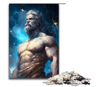 Rompecabezas de 1000 Piezas para Adultos Un Dios y la Noche Estrellada Rompecabezas Juego práctico decoración única para el hogar y Regalos 75 x 50 cm