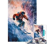 Rompecabezas de 1000 Piezas para Adultos Un emocionante Descenso Que te hará un Reto Decoración Juegos Divertidos Apto para Mayores de 14 años (38x52cm)